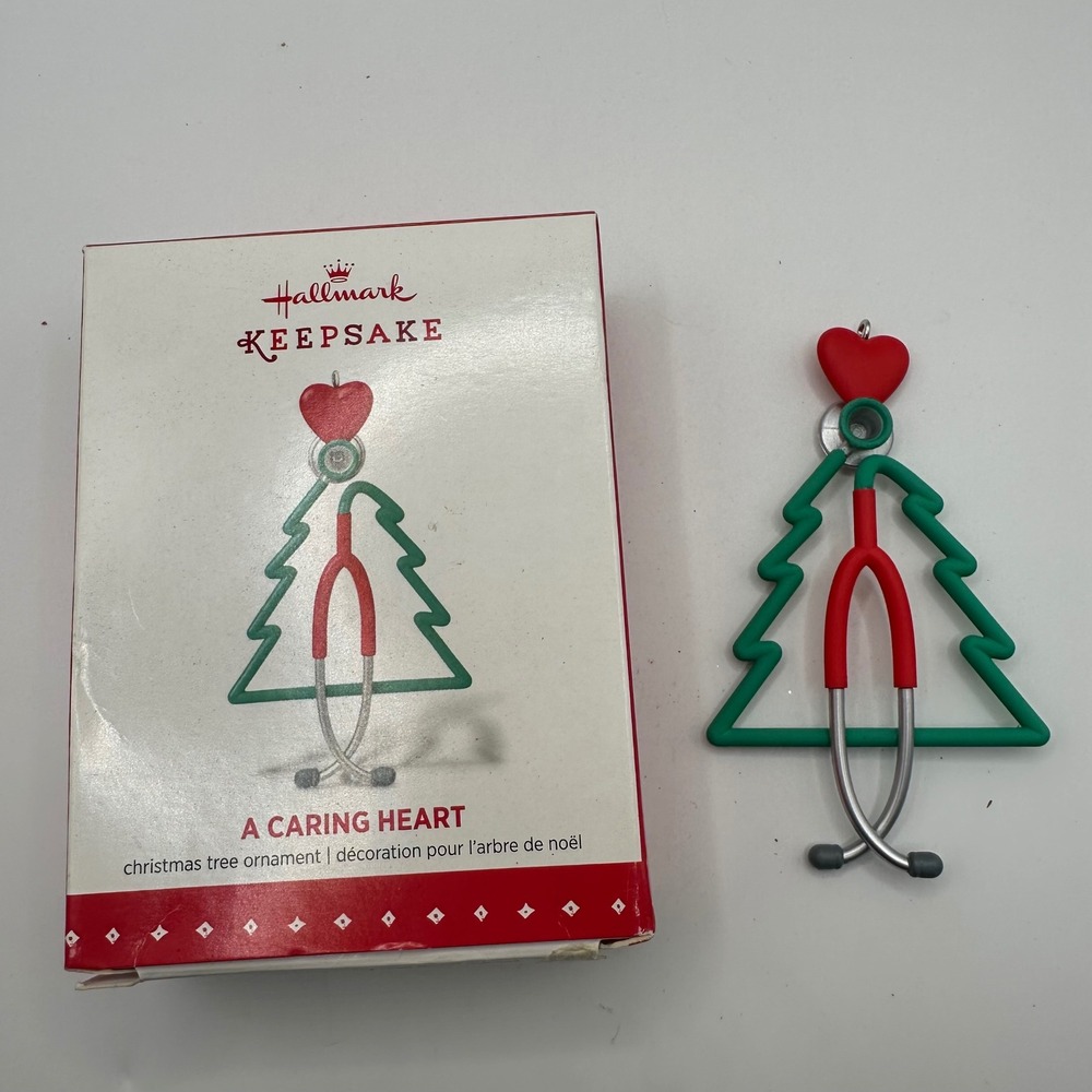 Hallmark Keepsake A Caring Heart Stethoscope Christmas Ornament Nurse Doctor